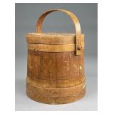 Wood Firkin or Sugar Bucket