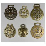 6 English Horse Brasses