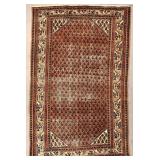 Persian Saraband Hand-Knotted Rug 6