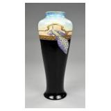 Hand Painted Limoges Vase with Peacocks c.1915