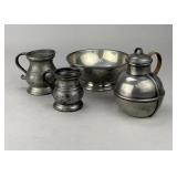 Group of Antique English Pewter