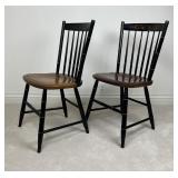 L. Hitchcock Pair of Windsor Style Side Chairs