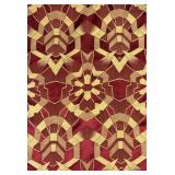 5 Yards of Art Deco Woven Fabric 1920s / 1930s