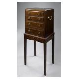 Georgian Style Mahogany Silver Chest on Stand