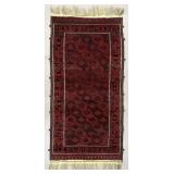 Turkoman Bokhara Hand-Knotted Wool Rug 7