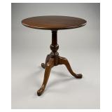 Queen Anne Style Cherry Tilt-Top Tea Table