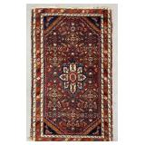 Persian Senna Kurd Hand-Knotted Rug 4