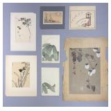 7 Japanese Meiji Period Woodblock Prints