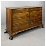 Stickley Chippendale Style Cherry 8 Drawer Chest