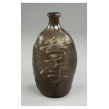 Japanese Taisho Period Stoneware Kayoi Tokkuri
