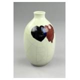 Chinese Crackle Glazed Baluster Bottle Vase