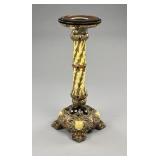 Antique 19th C. Majolica Pottery Pedestal