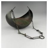 Arts & Crafts Hammered Copper Hanging Basket