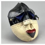 Post Modern Artist Signed Ceramic Mask
