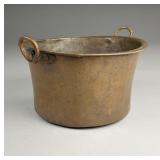 Antique Hand Hammered 11" Copper Pot