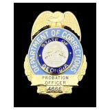 Georgia Dept of Corrections Probation Badge