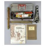 Gun Cleaning Tools & 1930s Hunting Books