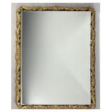 Beveled Mirror in a Gilt Gesso Frame 44" x 34"