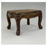 French Provincial Louis XV Style Carved Footstool