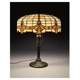 Lamb Brothers & Greene Leaded Glass Lamp 1910