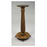 Antique Oak Pedestal Stand