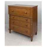 1830s American Empire Cherry Chest of Drawers