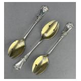 3 Fessenden & Co. Alice Sterling Ice Cream Spoons