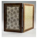 Japanese Taisho Furosaki Byobu Paper Lace Screen