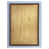 Japanese Showa Stained Balsam Wood Frame