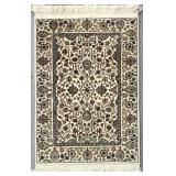 Indo-Persian Kashan Hand-Knotted Wool Rug 3