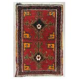 Turkish Yastik Hand-Knotted Wool Rug 2