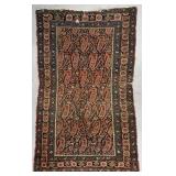 Persian Senna Kurd 1930s Wool Rug 6