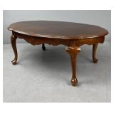 Queen Anne Coffee Table with Marquetry Inlay