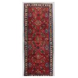 Persian Hamadan Hand-Knotted Rug 9