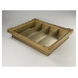 Gilt Gesso & Wood Hanging Shadow Box Wall Shelf