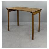 Antique Ash & Oak Folding Utility Table