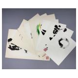 9 Contemporary Japanese Brush Paintings