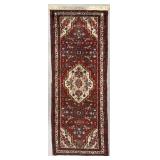 Persian Hamadan Hand-Knotted Runner 6