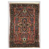 Persian Senna Kurd Hand-Knotted 1940s Rug 3