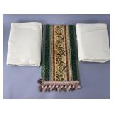 Fabric Table Runner with Floral Pattern