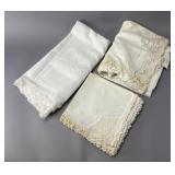 Lace-Trimmed Fabric Pieces