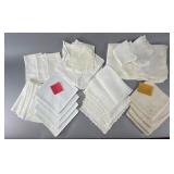 Embroidered and Lace Napkins & Handkerchiefs