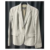 Talbots Light Gray Pinstripe Blazer
