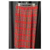 Liberty Red Plaid Pleated Skirt