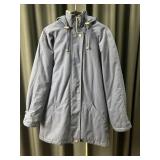 London Fog Navy Hooded Jacket M