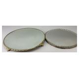 Pair of Ornate Metal Mirrors