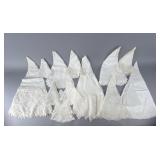 Lace and Embroidered Fabric Pieces