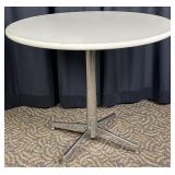 Haworth Round Table with Chrome Base