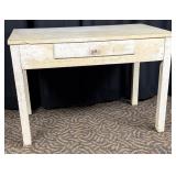 White Painted Table with Drawer