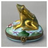 Limoges Porcelain Frog Box